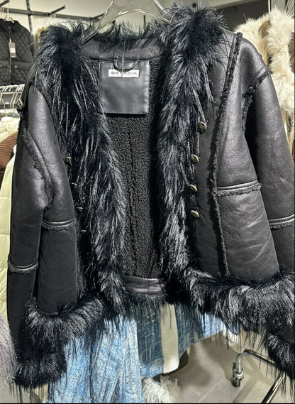 Noir Lynx kürk ceket