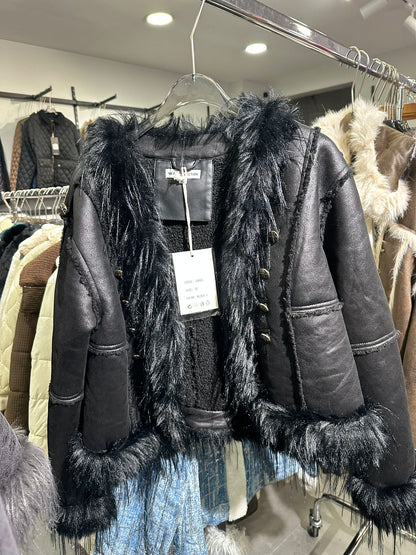 Noir Lynx kürk ceket