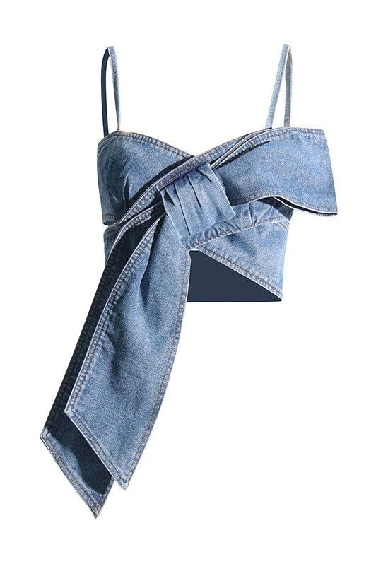 Pricilla Fiyonklu Denim Üst