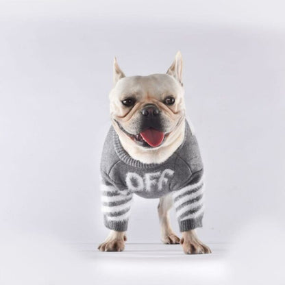 Pup white Monochrome Doggo Sweater