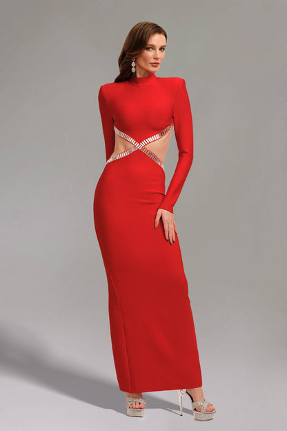 Saffron Anthem  Bandaj Maxi Elbise