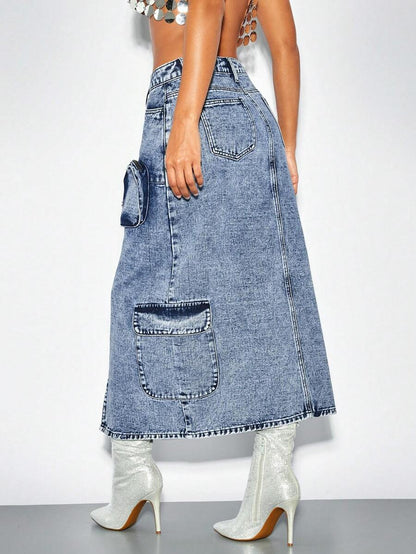Unique Pandora Denim Kargo Etek