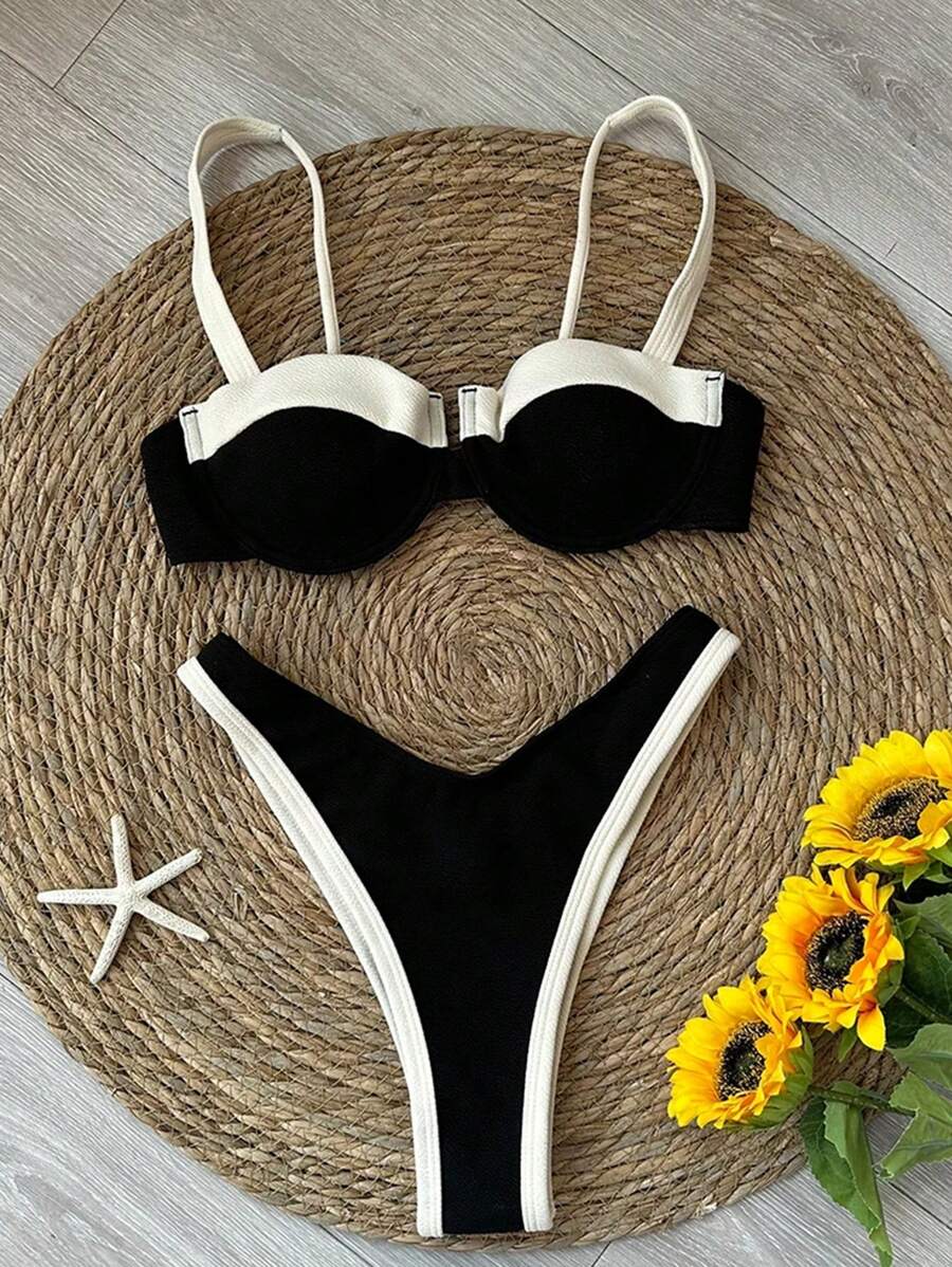 Midnight Mirage Renk Bloklu Bikini