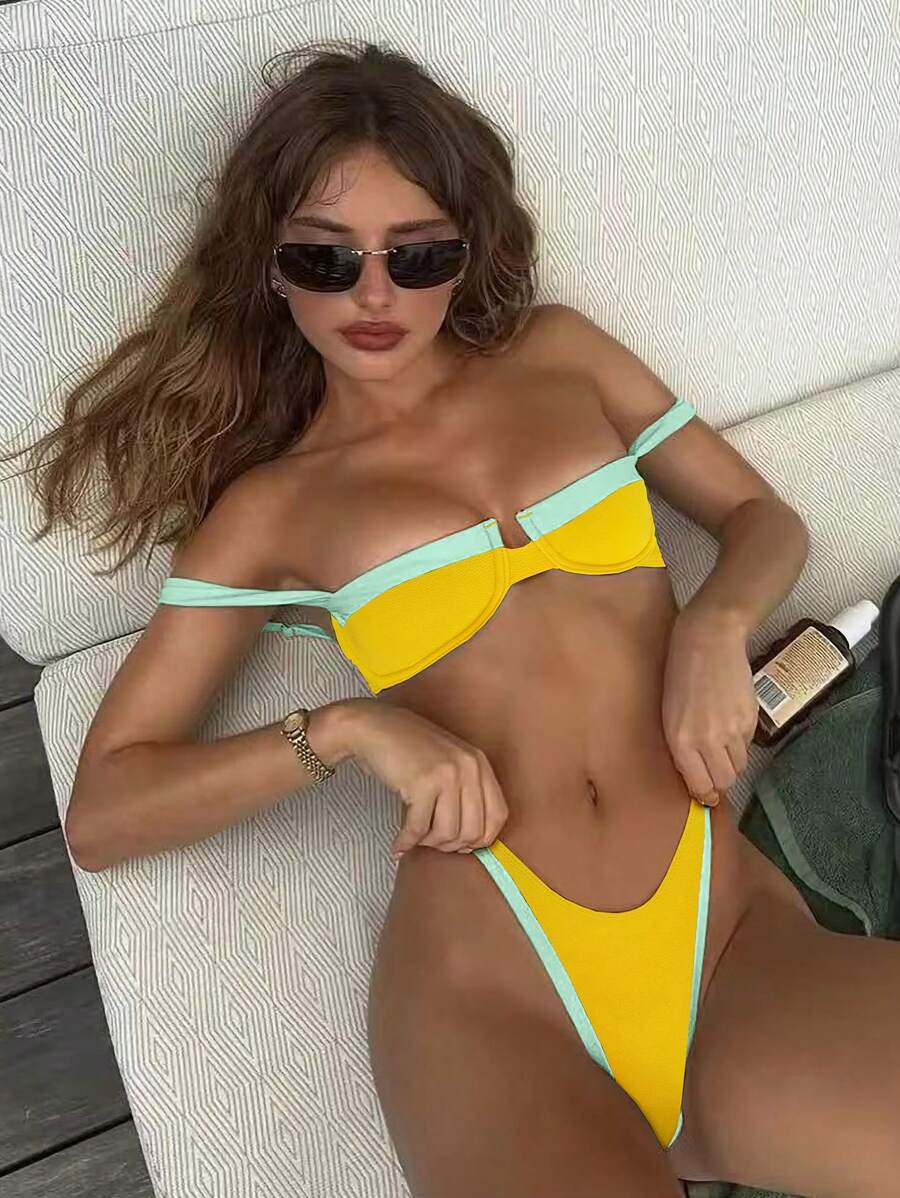 Midnight Mirage Renk Bloklu Bikini