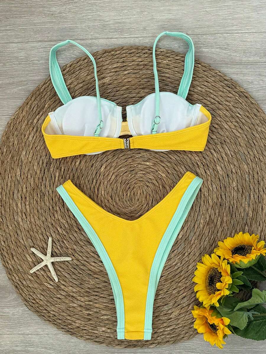 Midnight Mirage Renk Bloklu Bikini