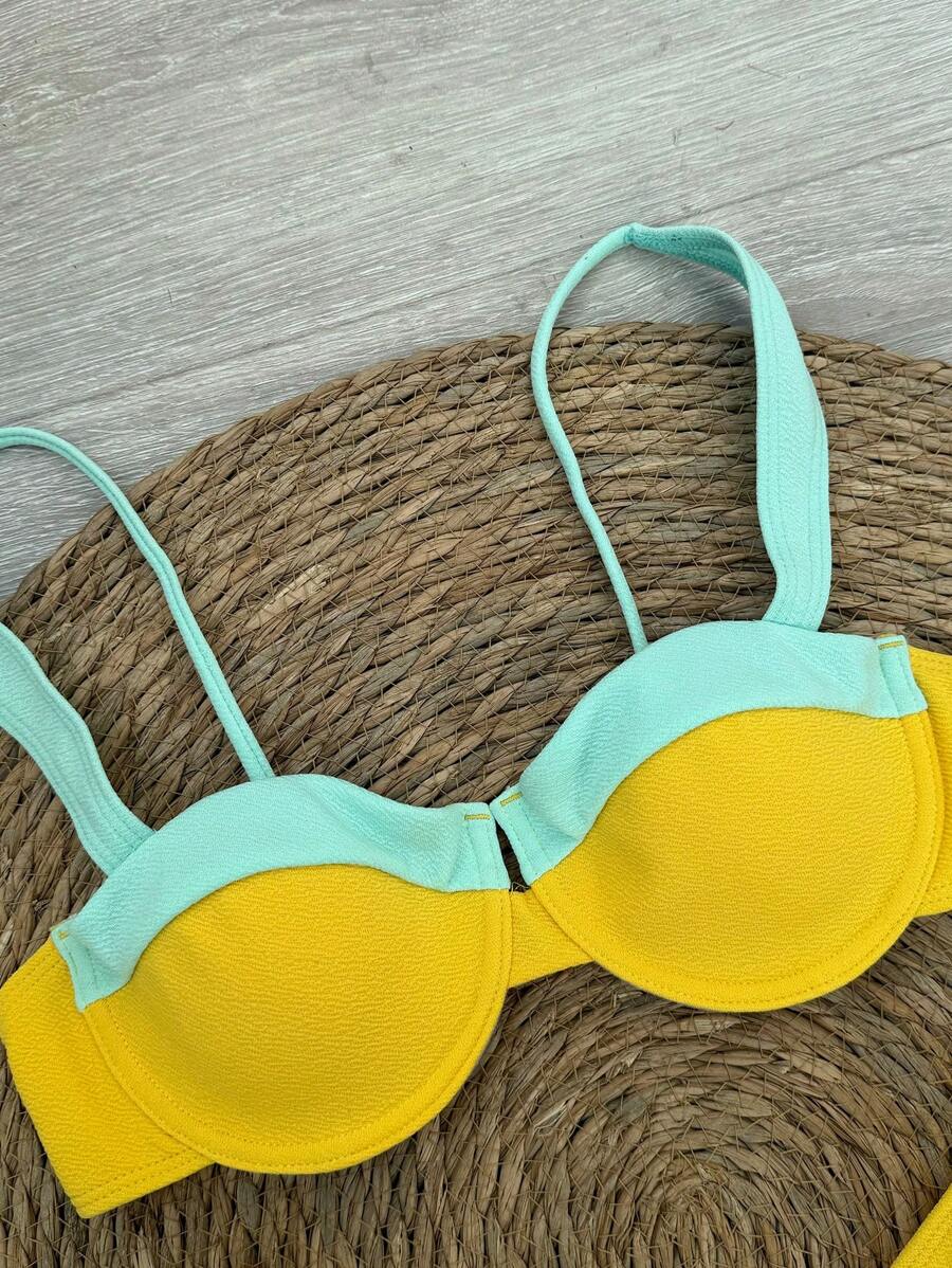 Midnight Mirage Renk Bloklu Bikini