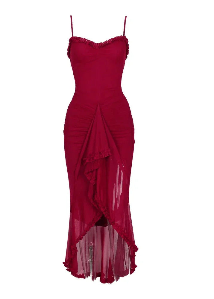 Amber Leaf Uzun Elbise