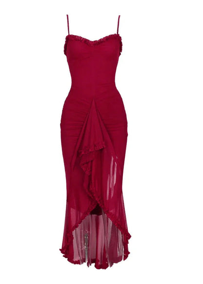 Amber Leaf Uzun Elbise