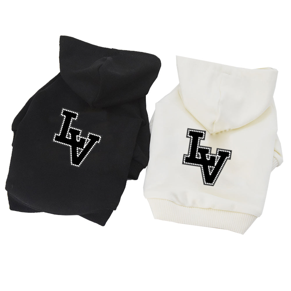 LV Printed Warm Hoodie