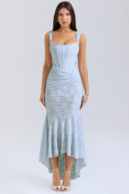 Stephanie Lace Midi Elbise