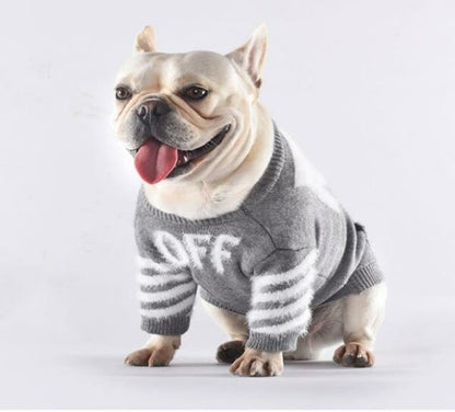 Pup white Monochrome Doggo Sweater