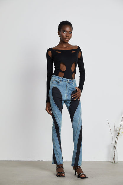 Zafrina Spiral Kot Pantolon