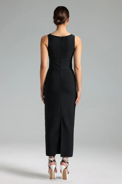 Black Swan Bandaj Midi Elbise