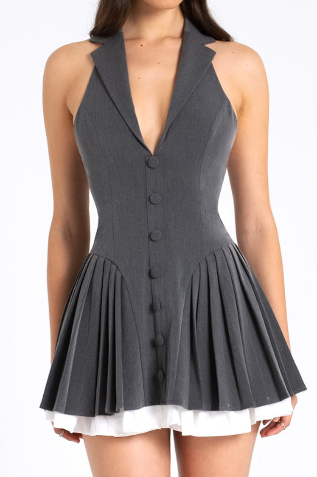 Hazel Monarque Mini Elbise