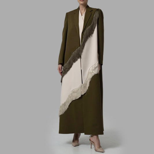 Boho Motion Fringe Coat
