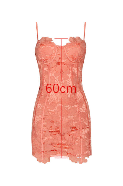 Candy Tropic Dantelli Mini Elbise
