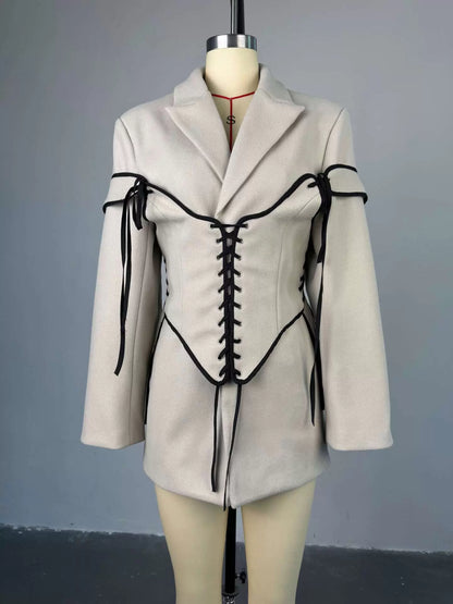 Opal Touch Blazer Korseli Ceket Elbise
