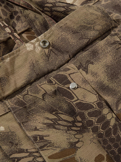 Bjørn Yılan Derisi Desenli Kargo Pantolon