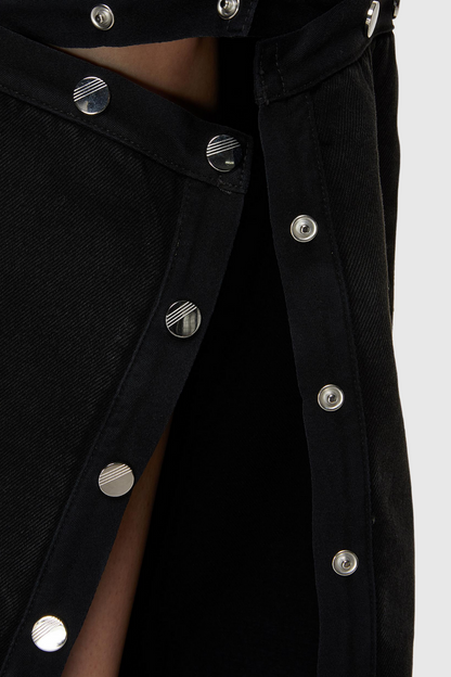 Luisa Düğme Detaylı Kot Pantolon