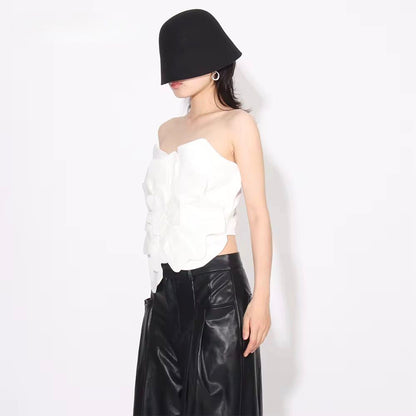 Romantic Rosette Crop Top