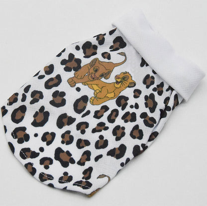 Doggo Lion Print Dog Polo Shirt Summer