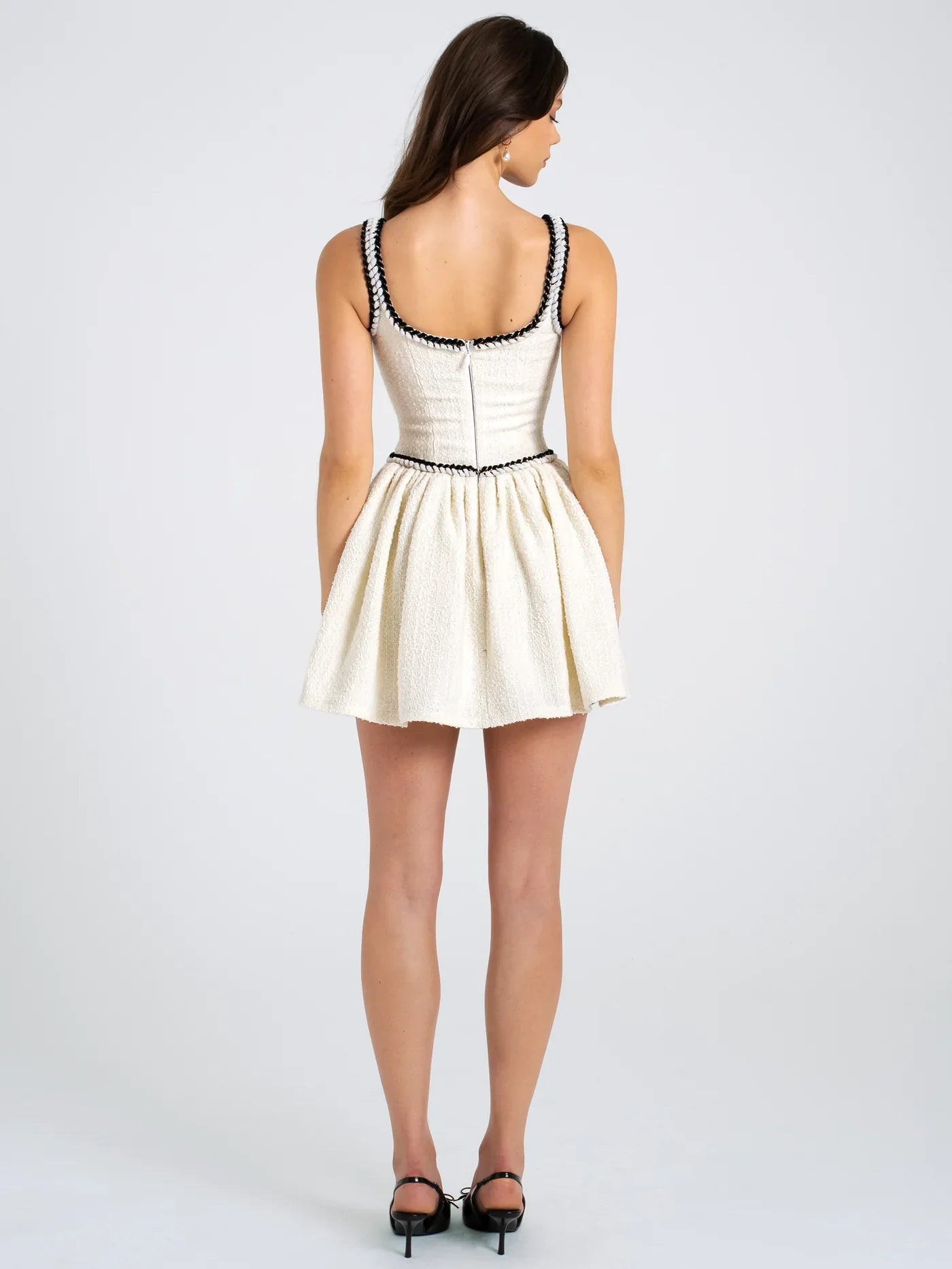 Lady Diana Pliseli Mini Elbise