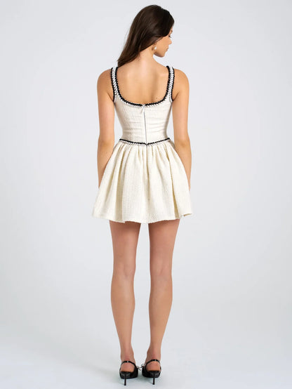 Lady Diana Pliseli Mini Elbise