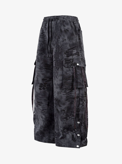 Bjørn Yılan Derisi Desenli Kargo Pantolon