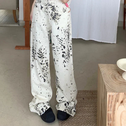 LEOPAR BASKI STREETWEAR KADIN PANTOLON