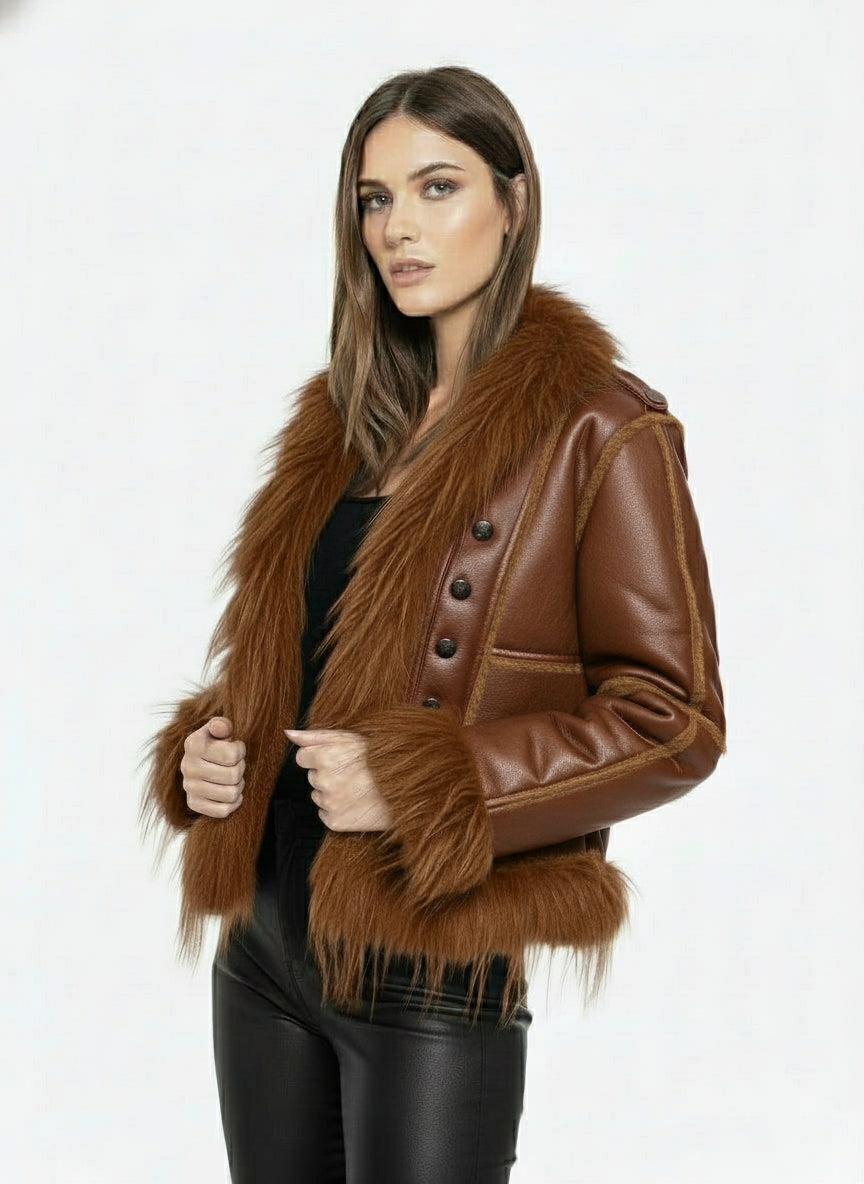 Noir Lynx kürk ceket