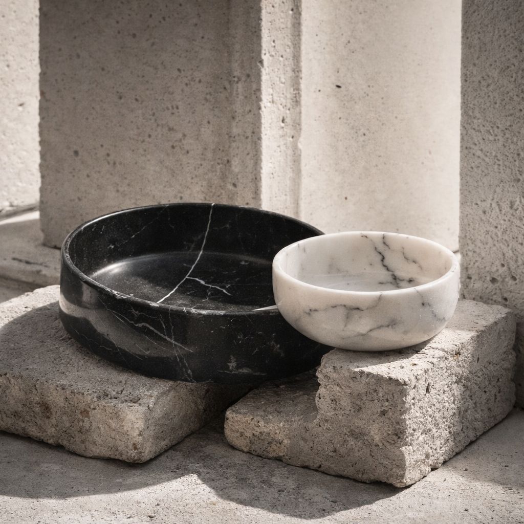 Noir Blanc Serving Bowl Set