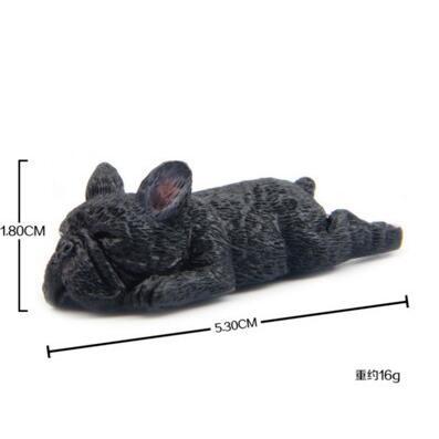 Küçük Fransız Bulldog  8 li set özel tasarım sevimli uykulu serisi buzdolabı mıknatısı bebek güçlü manyetik çıkartmalar