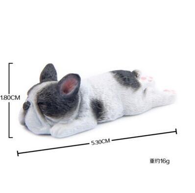 Küçük Fransız Bulldog  8 li set özel tasarım sevimli uykulu serisi buzdolabı mıknatısı bebek güçlü manyetik çıkartmalar