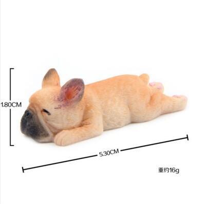 Küçük Fransız Bulldog  8 li set özel tasarım sevimli uykulu serisi buzdolabı mıknatısı bebek güçlü manyetik çıkartmalar