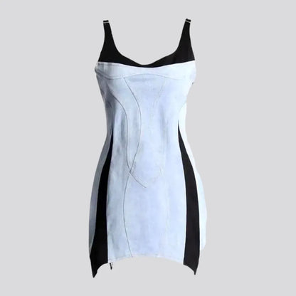 Melinda Asimetrik Sırt Dekolteli Mini Elbise