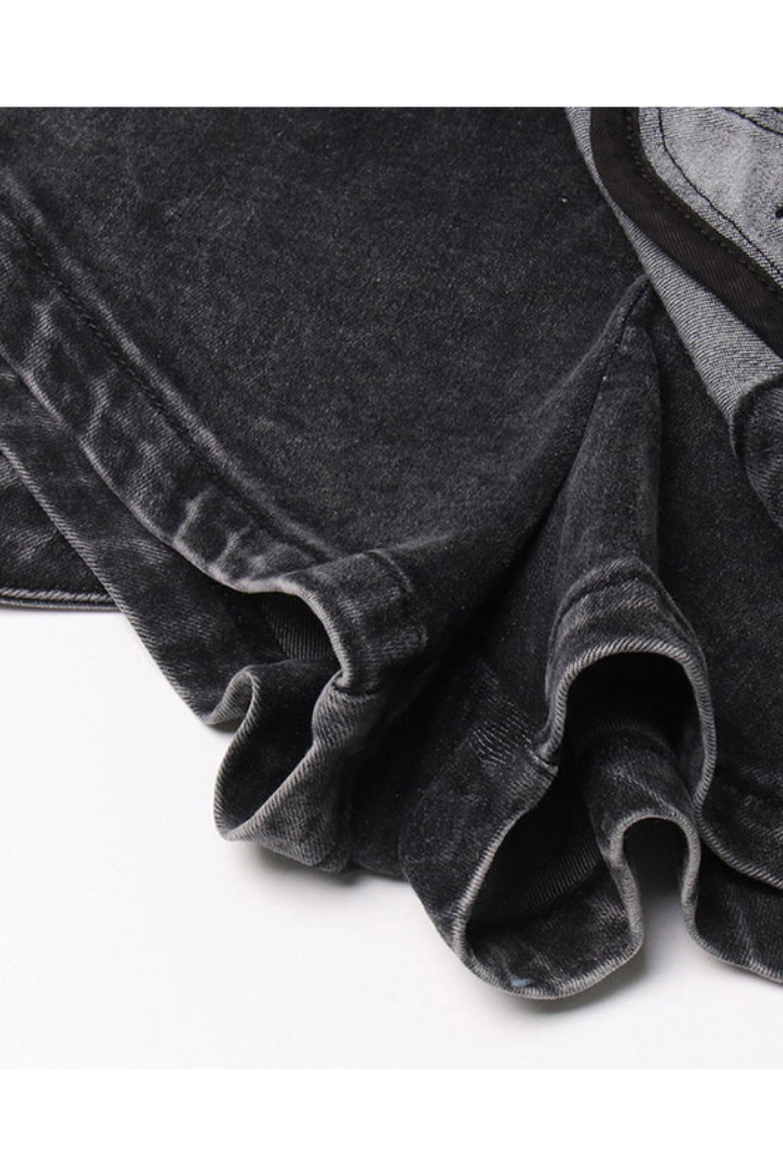 Oracle's Veil Asimetrik Kot Şort Etek