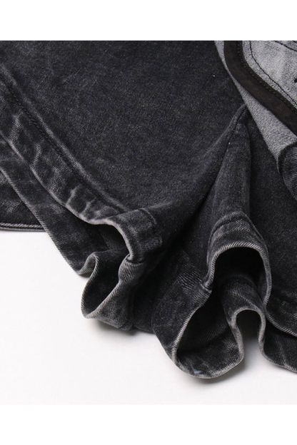 Oracle's Veil Asimetrik Kot Şort Etek