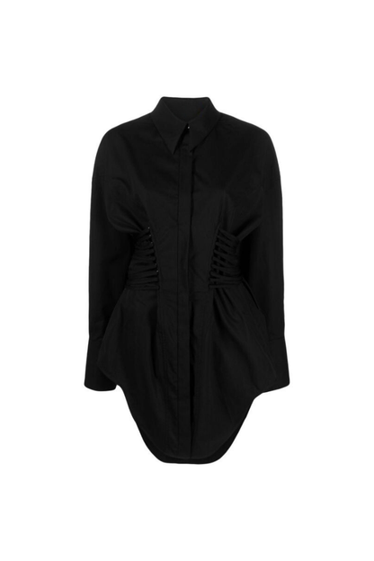 Twilight Yan Bağcıklı Gömlek