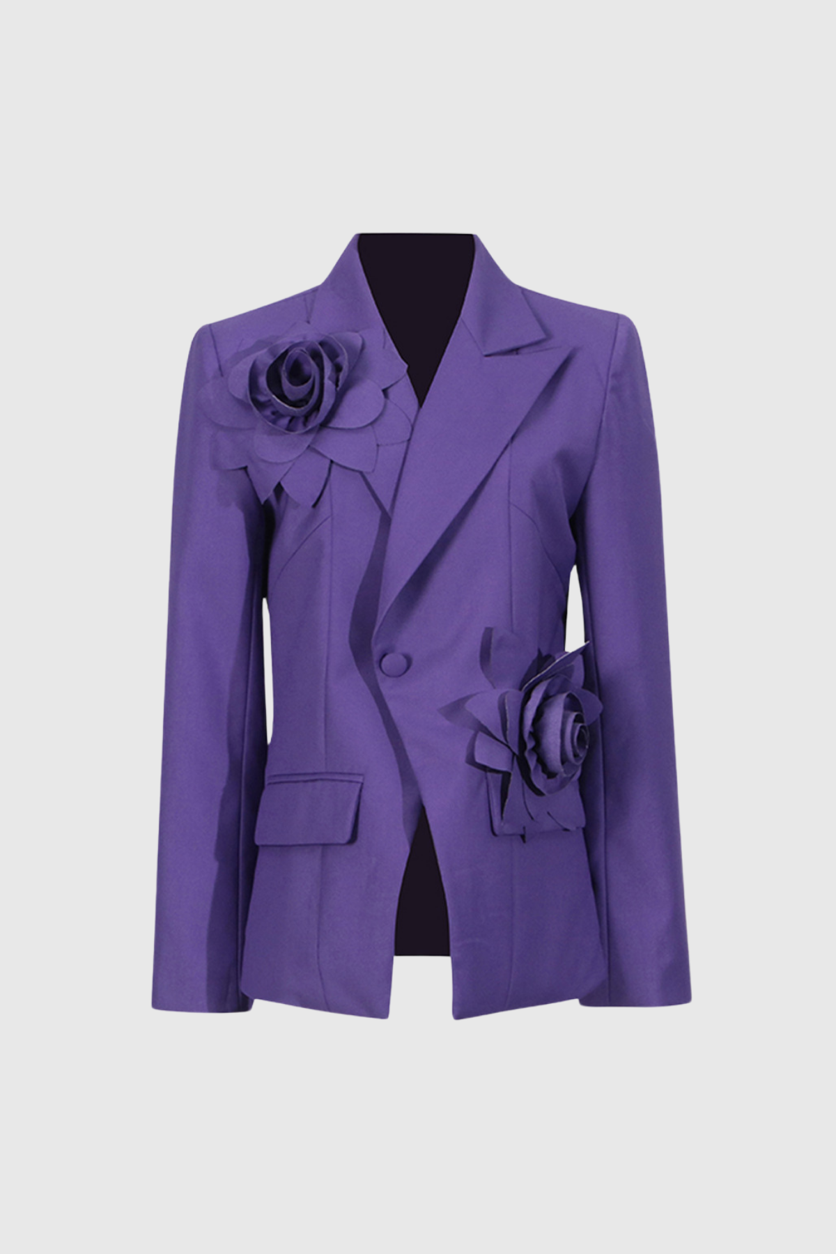 Marlowe Çiçek Yakalı Çapraz Blazer Ceket