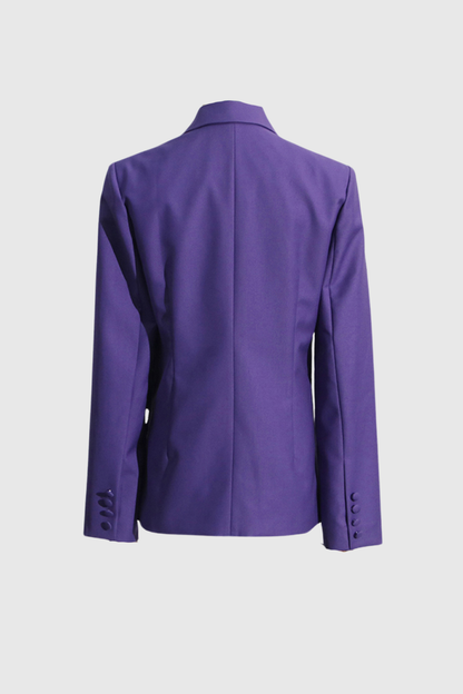 Marlowe Çiçek Yakalı Çapraz Blazer Ceket
