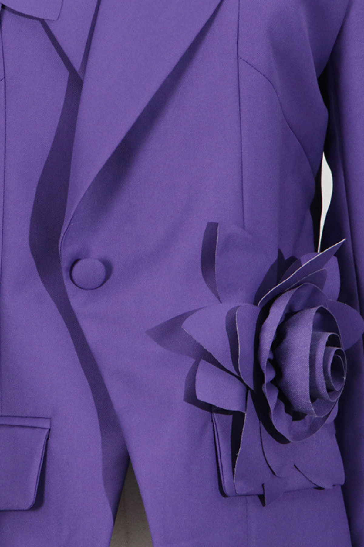 Marlowe Çiçek Yakalı Çapraz Blazer Ceket