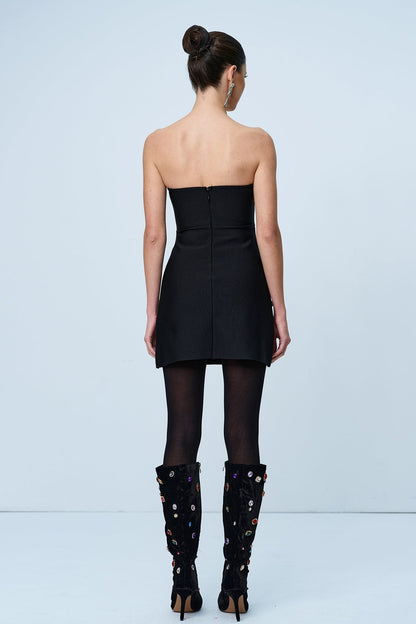 Valentis Taşlı Bodycon Mini Elbise