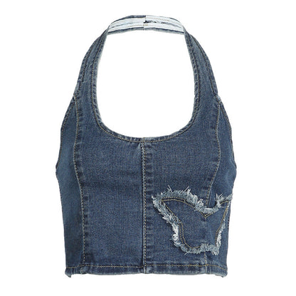 Belinda Kelebek Denim üst