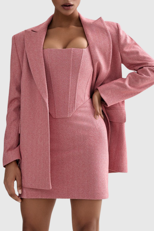 Blush Embrace Korse Etek Üçlü Takım
