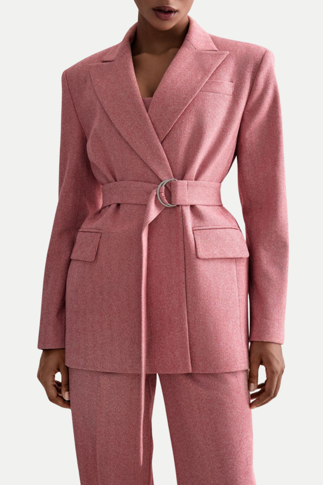 Blush Embrace Yaka Straplez Üç Parça Takım