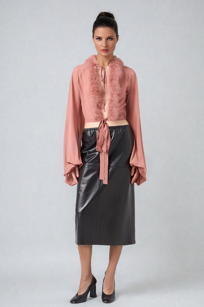 Balder Kürk Deconstruct Bağcıklı Üst