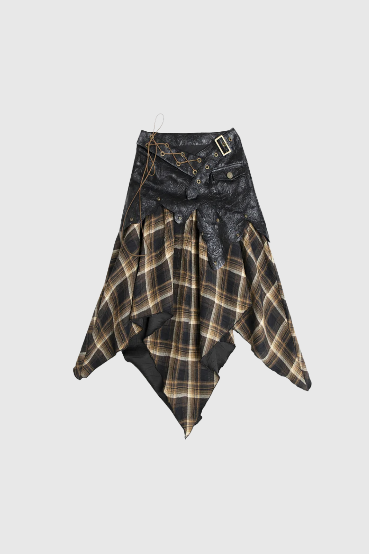 Gilded Lily Asimetrik Tokalı Bağcıklı Etek