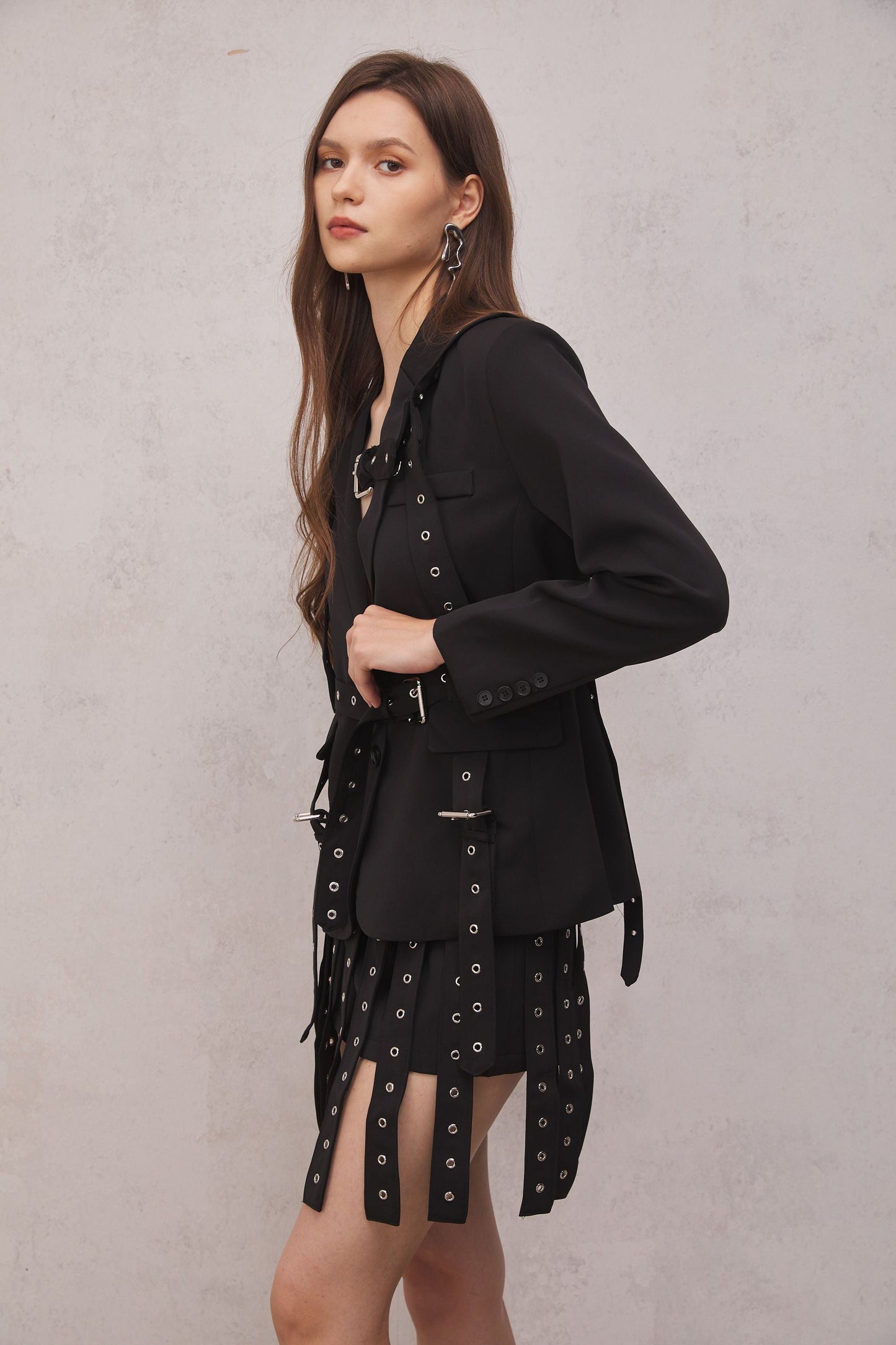 Blake Belt Embellished Blazer