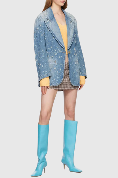 Nebraska Sky  Denim Ceket-Pantolon
