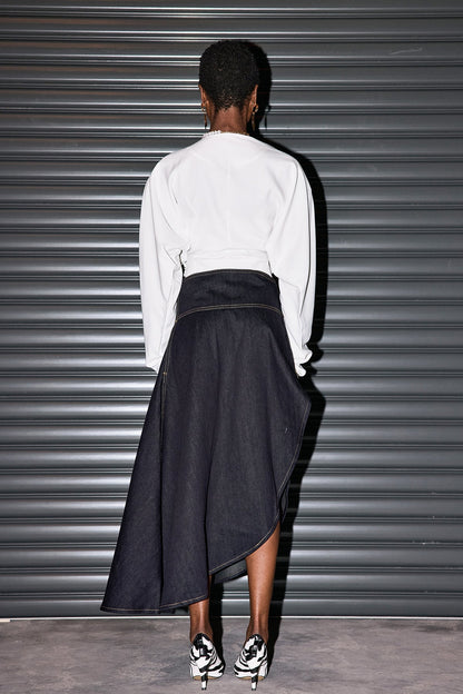 Cadence Dantelli Bağcıklı Asimetrik Üst